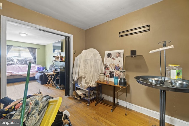 misc room featuring hardwood / wood-style floors