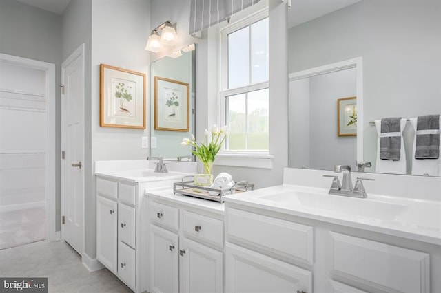 bathroom with vanity