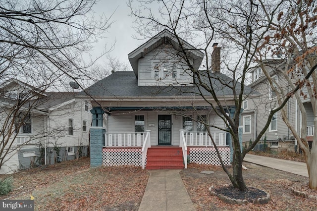 bungalow with a porch