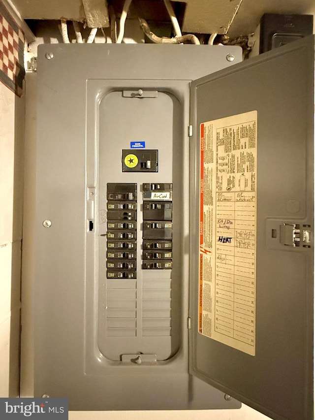 utility room featuring electric panel