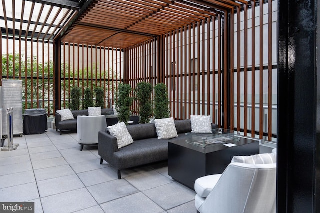 1414 S Penn Sq S Unit 45Gh, Philadelphia, PA 19102 - view of patio / terrace with a pergola