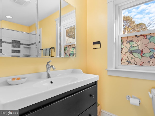 108 Philadelphia St Unit B, Rehoboth Beach, DE 19971 - bathroom featuring vanity and a shower