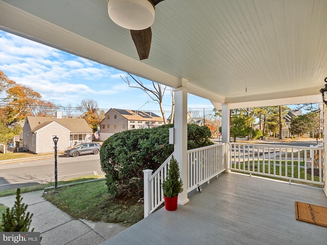 view of patio with covered porch