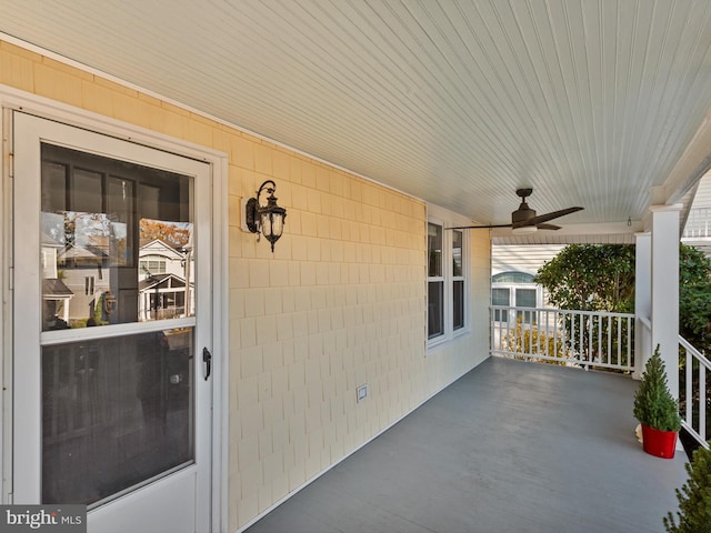 108 Philadelphia St Unit B, Rehoboth Beach, DE 19971 - porch with a ceiling fan