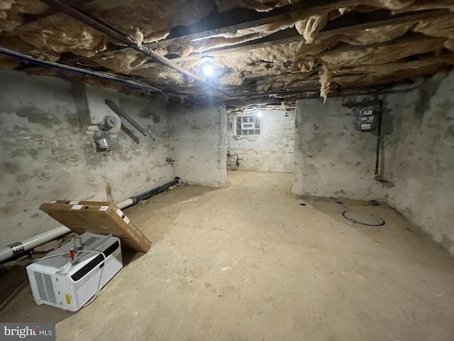 view of basement