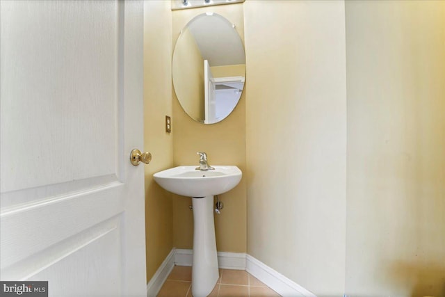 bathroom featuring tile patterned floors