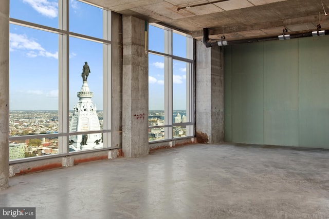 miscellaneous room featuring concrete flooring