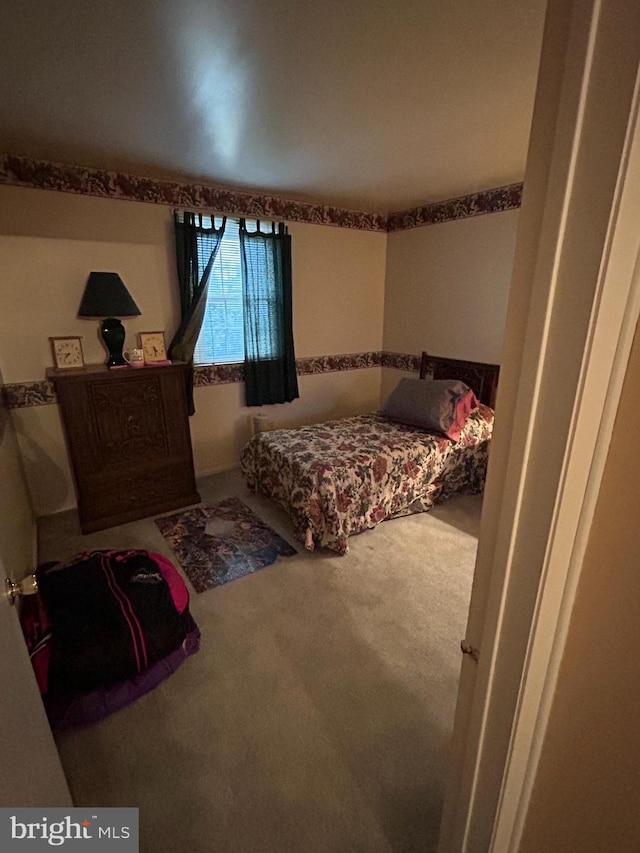 bedroom with carpet floors