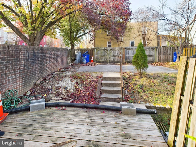 view of wooden terrace