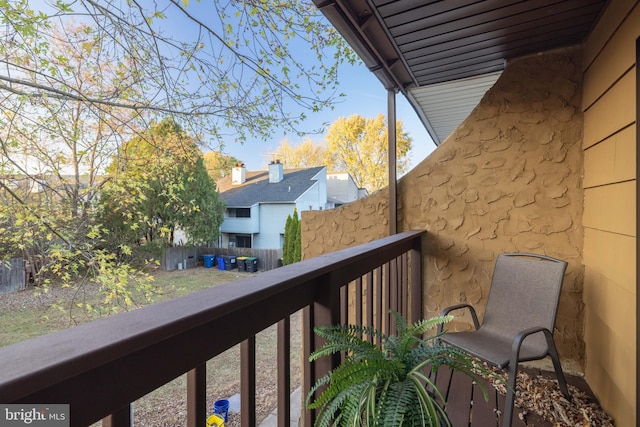 view of balcony