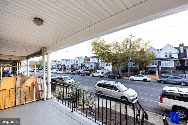 exterior space with a porch