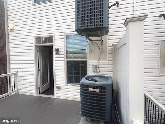 entrance to property with central air condition unit