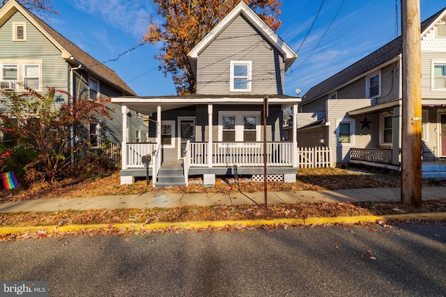 view of front of house featuring covered porch