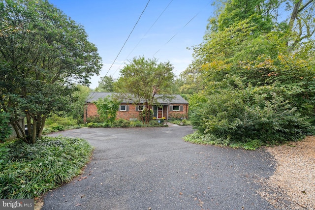 view of ranch-style home