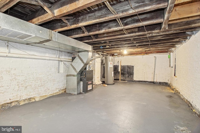 1806 E Lafayette Ave, Baltimore, MD 21213 - unfinished basement with water heater and heating unit