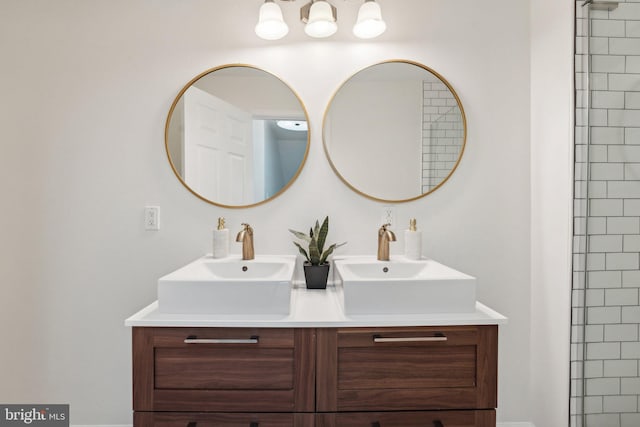 bathroom featuring vanity