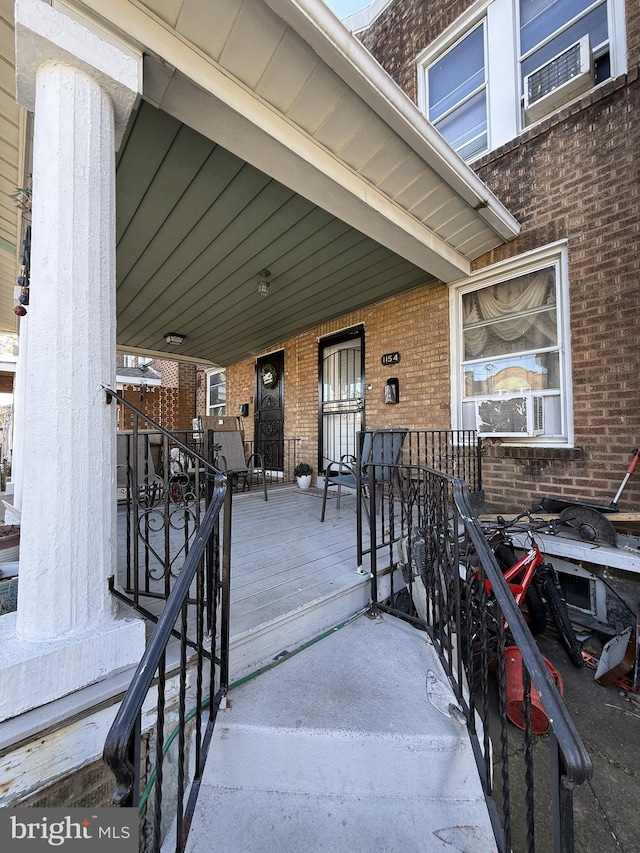 view of patio with covered porch