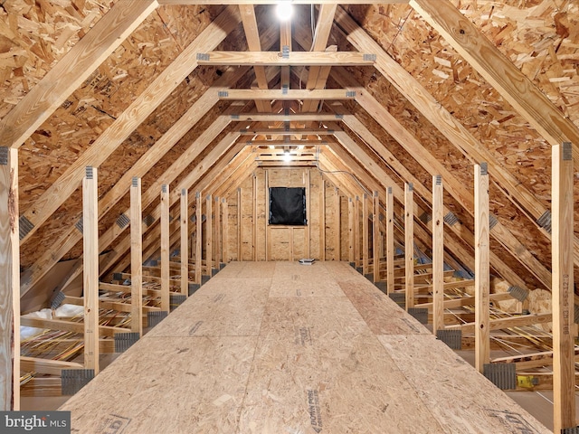 view of attic