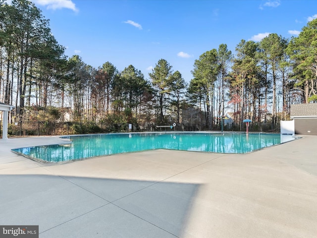 view of pool