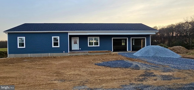 view of front of home