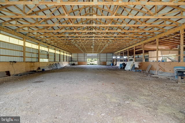 view of stable