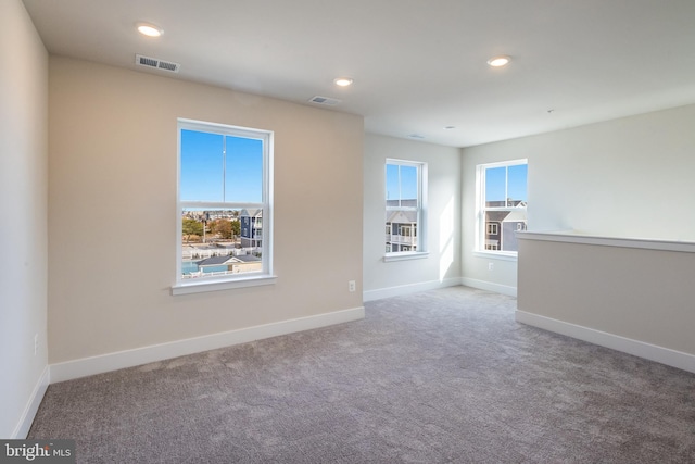 view of carpeted empty room