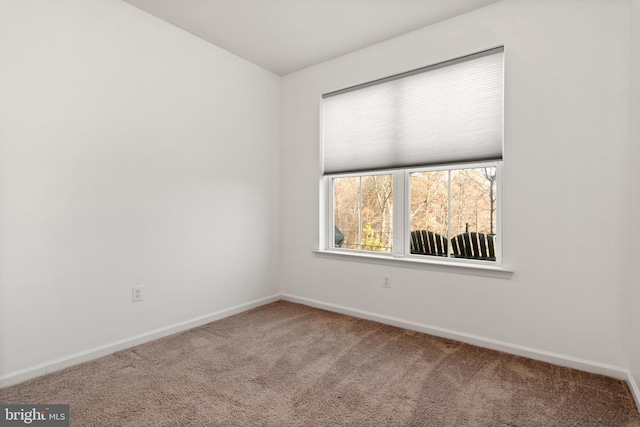 view of carpeted empty room