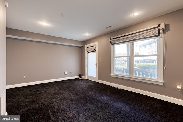 view of carpeted empty room