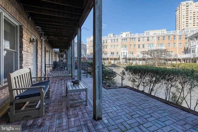 balcony featuring a patio area