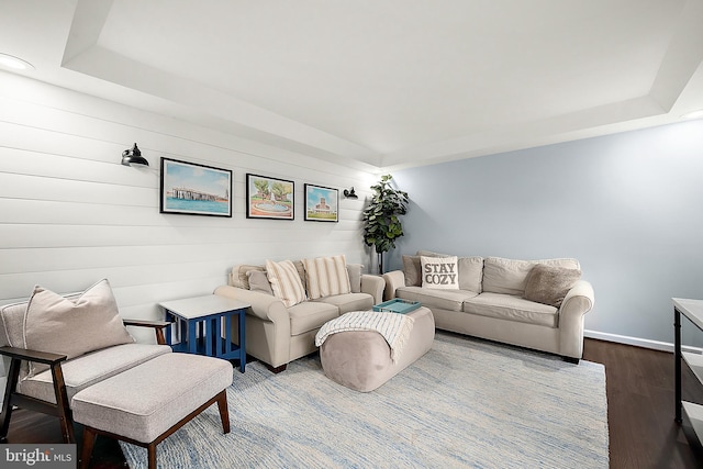 13801 Fountain Rd, Ocean City, MD 21842 - living area with dark wood-type flooring and baseboards