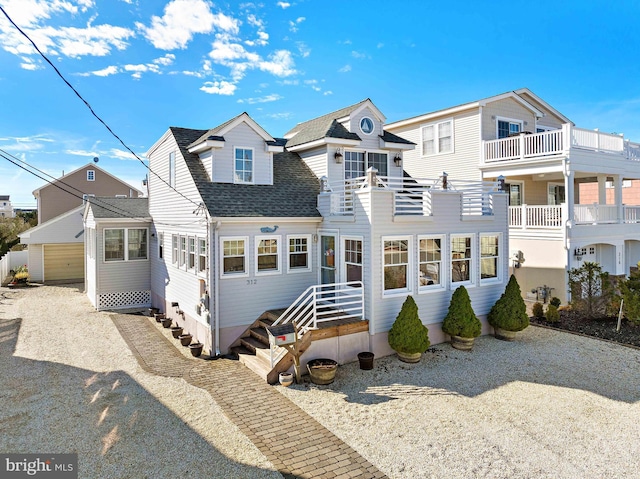 view of rear view of property