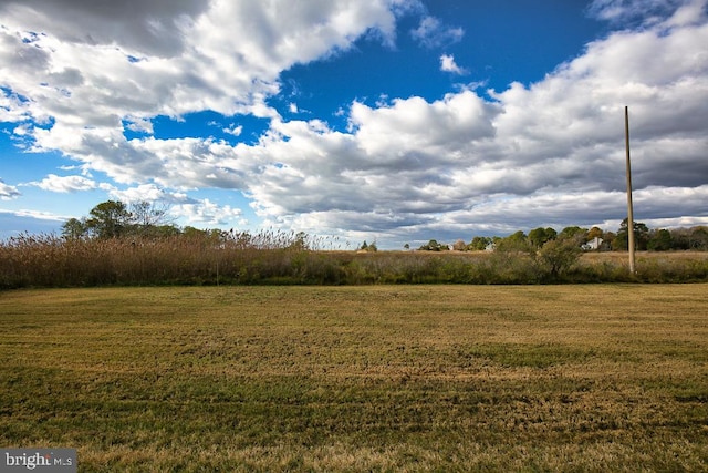 view of landscape featuring a rural view