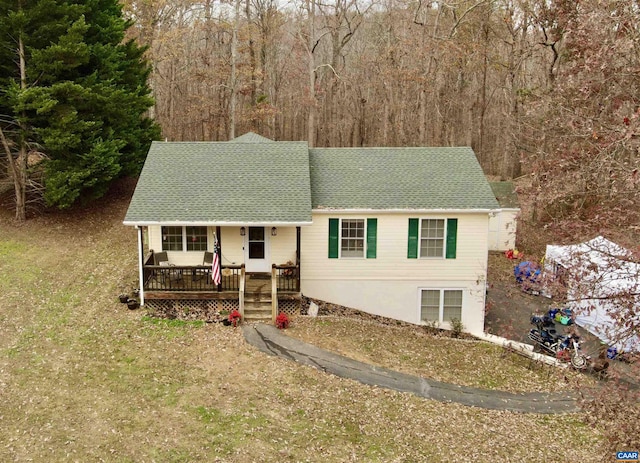 view of front of house featuring a porch