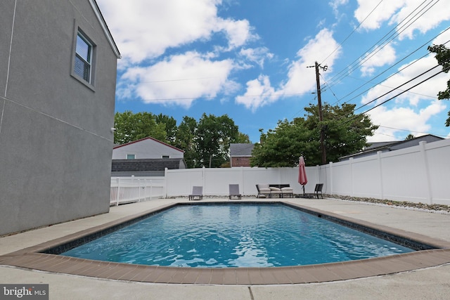 view of pool with a patio