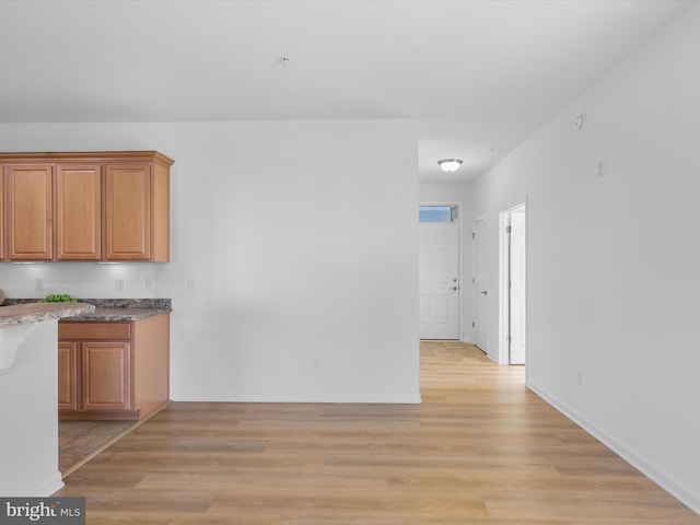 kitchen featuring light hardwood / wood-style flooring