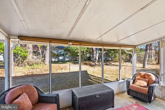 view of sunroom