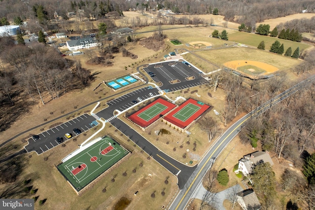 birds eye view of property