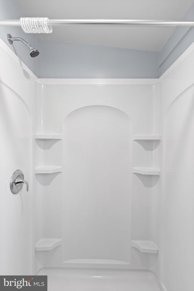 bathroom with a shower