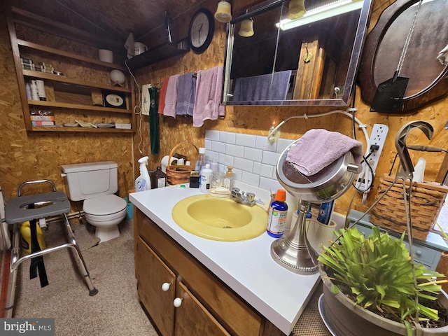 bathroom with sink and toilet