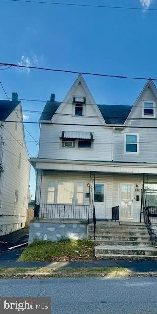 view of front of home with a porch