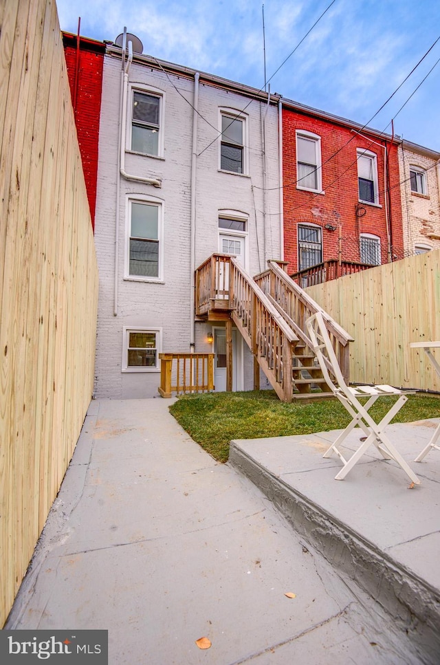 view of rear view of property