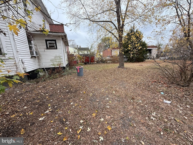 view of yard with cooling unit