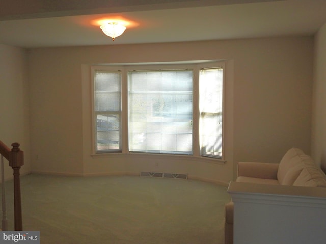 interior space featuring carpet flooring