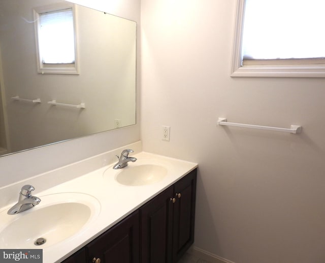 bathroom with vanity