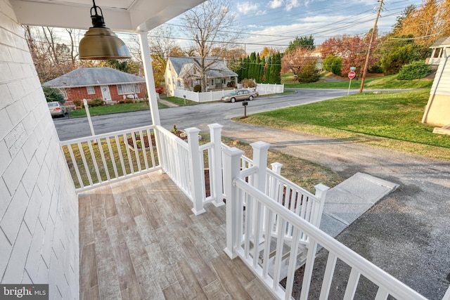 exterior space featuring a porch