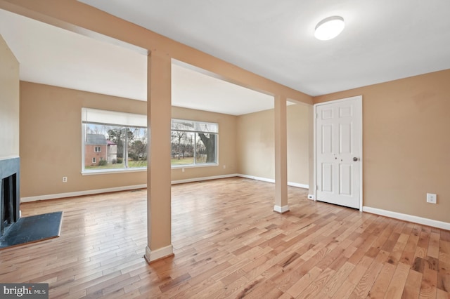 interior space featuring light hardwood / wood-style floors