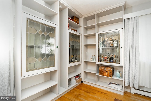 pantry featuring baseboard heating