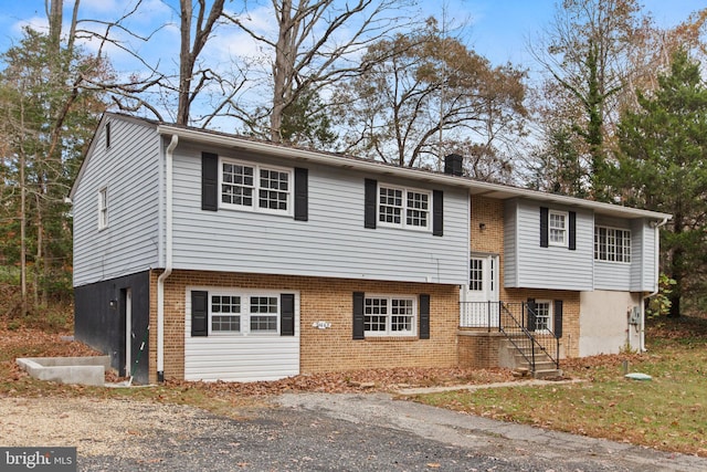 view of split foyer home