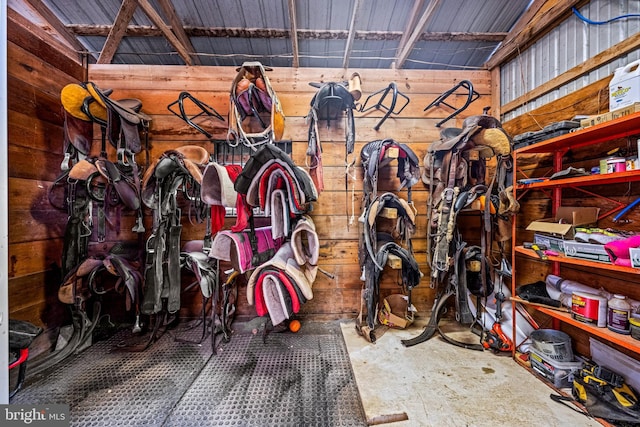 view of horse barn