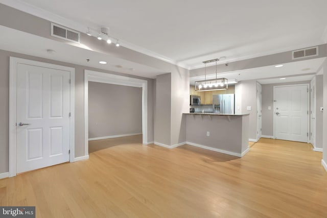 interior space featuring light hardwood / wood-style flooring